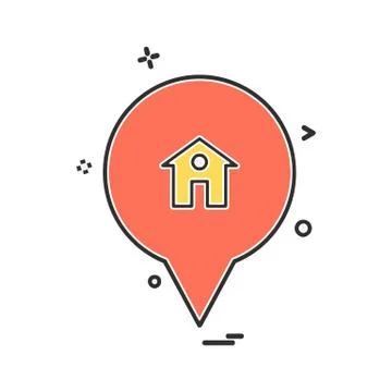 Navigation icon design vector Illustrazione stock