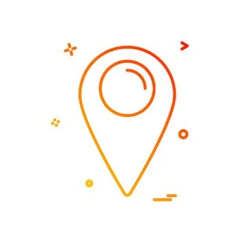 Navigation icon design vector Illustrazione stock