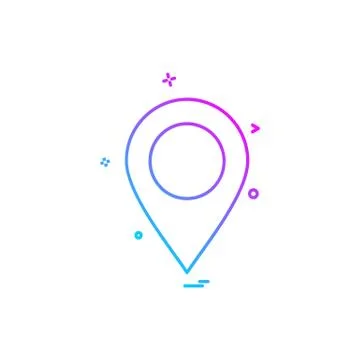 Navigation icon design vector Illustrazione stock