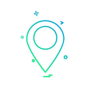 Navigation icon design vector 스톡 일러스트