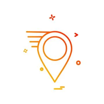 Navigation icon design vector Stockillustratie
