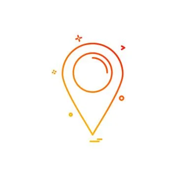 Navigation icon design vector 스톡 일러스트