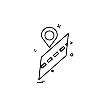 Navigation icon design vector Illustrazione stock
