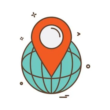 Navigation icon design vector Illustration