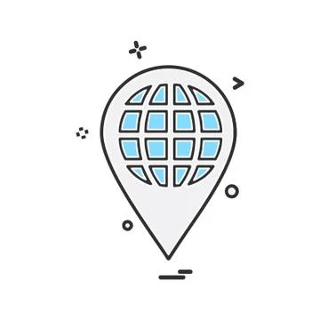 Navigation icon design vector Illustration