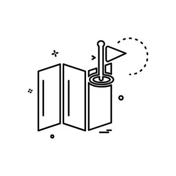 Navigation icon design vector Illustration