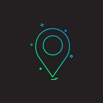 Navigation icon design vector 스톡 일러스트