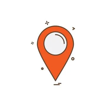 Navigation icon design vector イラスト素材
