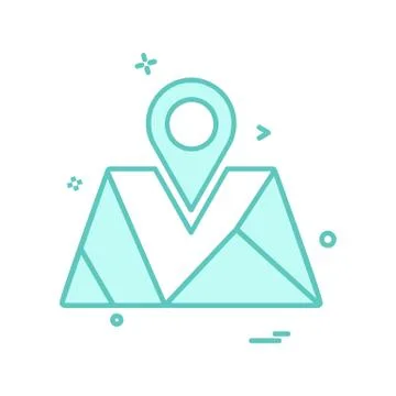 Navigation icon design vector Illustrazione stock