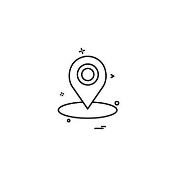 Navigation icon design vector Illustrazione stock