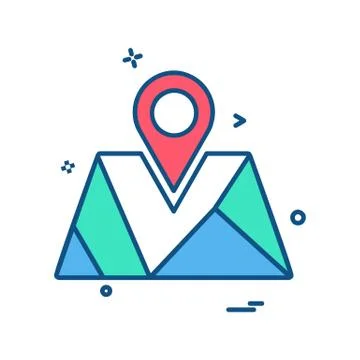 Navigation icon design vector Stockillustratie