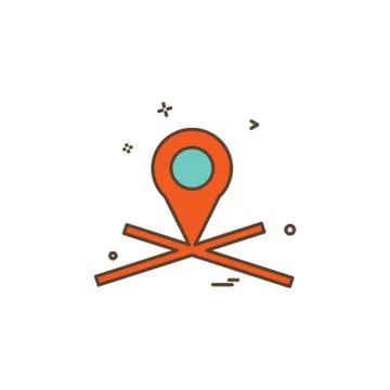 Navigation icon design vector Illustration