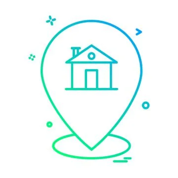 Navigation icon design vector Illustrazione stock