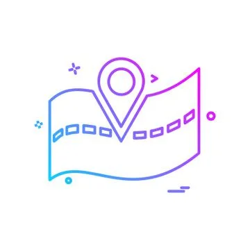 Navigation icon design vector Stockillustratie