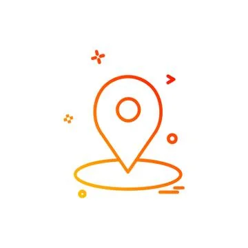Navigation icon design vector Illustrazione stock