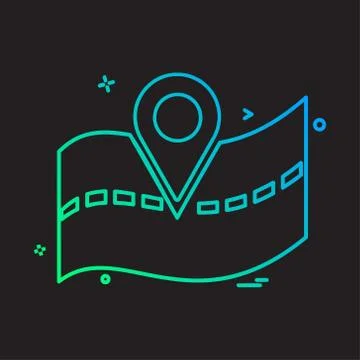 Navigation icon design vector Illustrazione stock