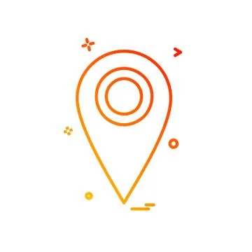 Navigation icon design vector Illustrazione stock