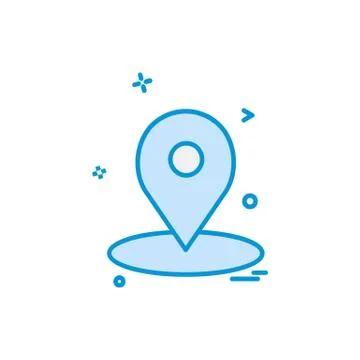 Navigation icon design vector Stockillustratie