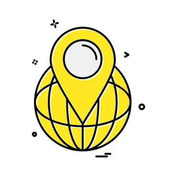 Navigation icon design vector Illustrazione stock