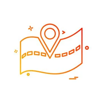Navigation icon design vector 스톡 일러스트