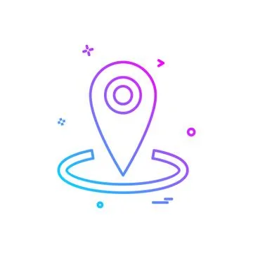 Navigation icon design vector イラスト素材