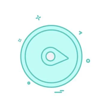 Navigation icon design vector Stockillustratie