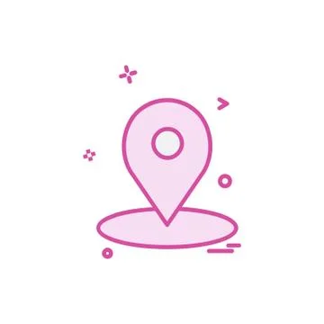 Navigation icon design vector Illustrazione stock