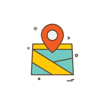 Navigation icon design vector Illustrazione stock