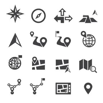 Navigation icon Stock Illustration