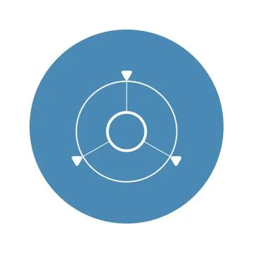 Navigation Icon Vector flat design style Stock Illustration