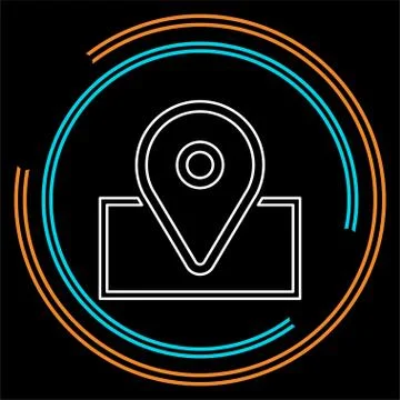 Navigation icon - vector map marker icon Stock Illustration