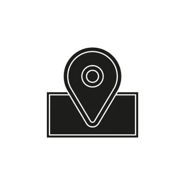 Navigation icon - vector map marker icon - location pin - gps symbol Stock Illustration