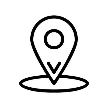 Navigation location place e commerce icon Stock Illustration