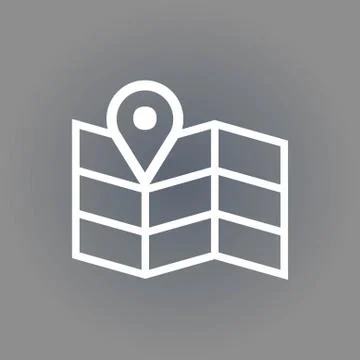 Navigation map icon stock vector illustration flat design イラスト素材
