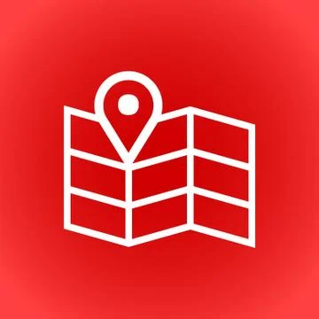 Navigation map icon stock vector illustration flat design Ilustración de archivo