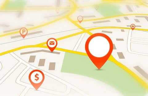 Navigation map Stock Photos