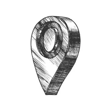 Navigation Map Pointer Gps Location Symbol Vector 스톡 일러스트