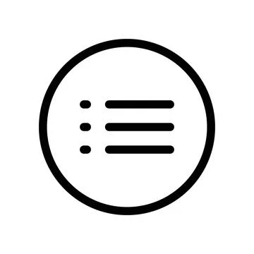 Navigation Menu Icon Ideal for Web and App Interfaces イラスト素材