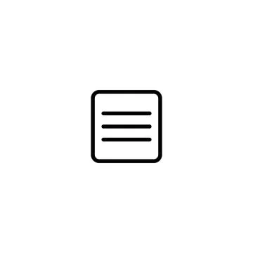Navigation Menu Icon Perfect for Web and Mobile Interfaces Stock Illustration