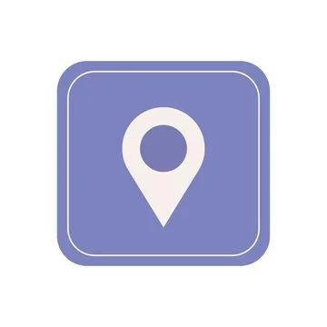 Navigation pointer button Illustrazione stock