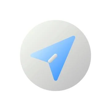 Navigation pointer flat gradient two-color ui icon Illustrazione stock