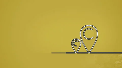 Navigation pointers flat shape animation Video stock 63318883