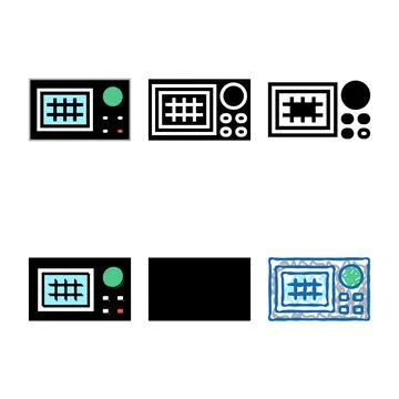 Navigation range system color icon vector Stock Illustration