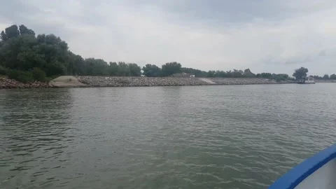 Navigation on the river Danube Stock Footage 138300467