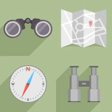 Navigation set Stock Illustration