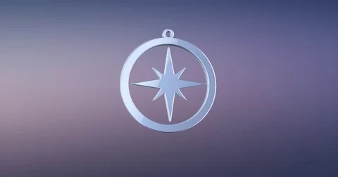Navigation Silver 3d Icon Stock Footage 71160318