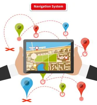 Navigation System Stock Illustration