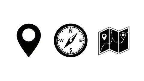 Navigation tools Stock Illustration