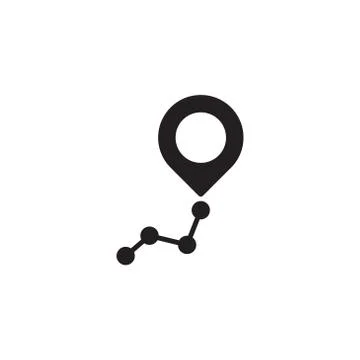 Navigation vector icon design template 스톡 일러스트