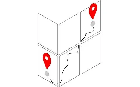 Navigation vector icon. GPS navigation icon. Stock Illustration